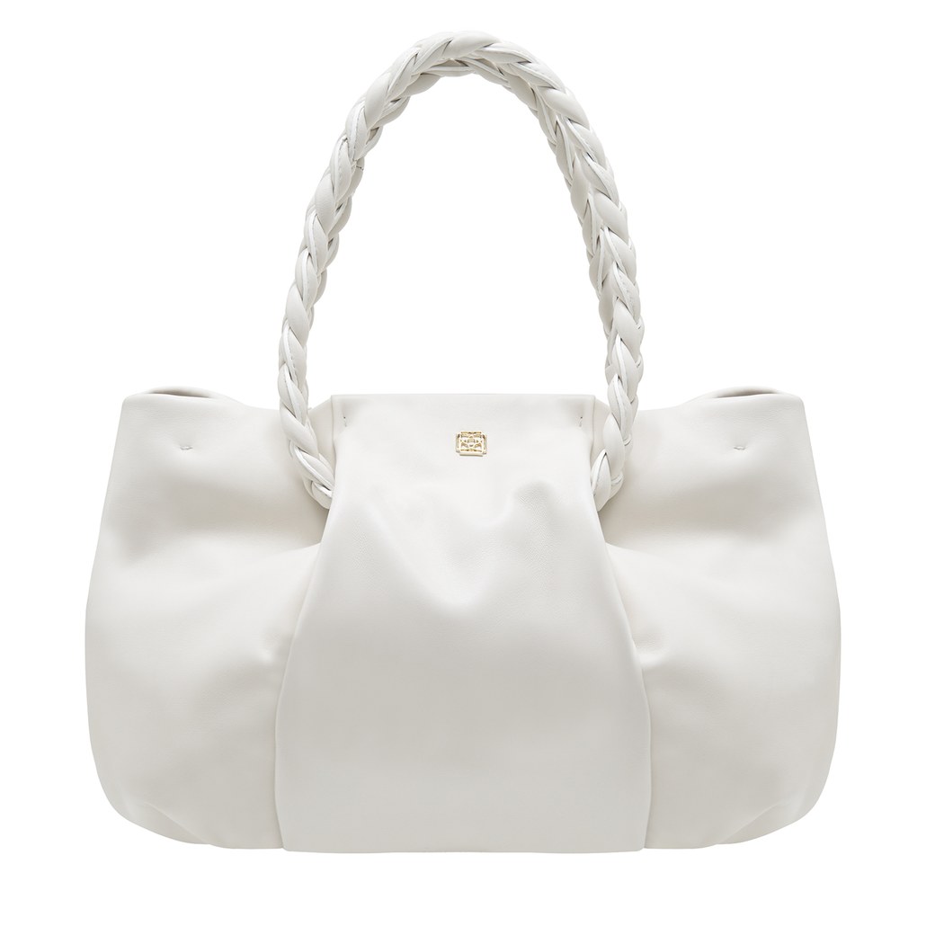 Tulip Beyaz Kadın Deri Omuz Askılı Çanta