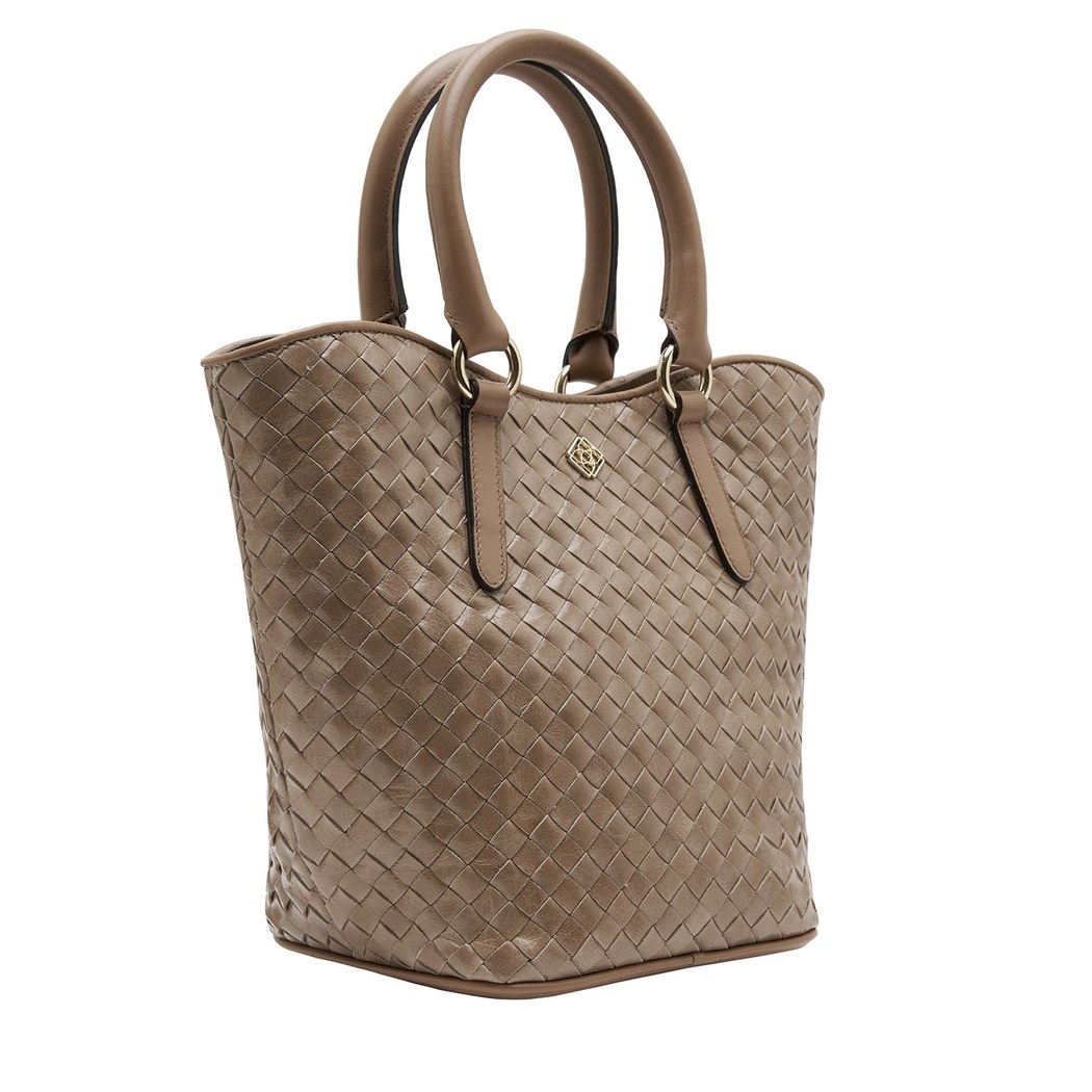 Tulip Kadın Örgü Deri El Çantası