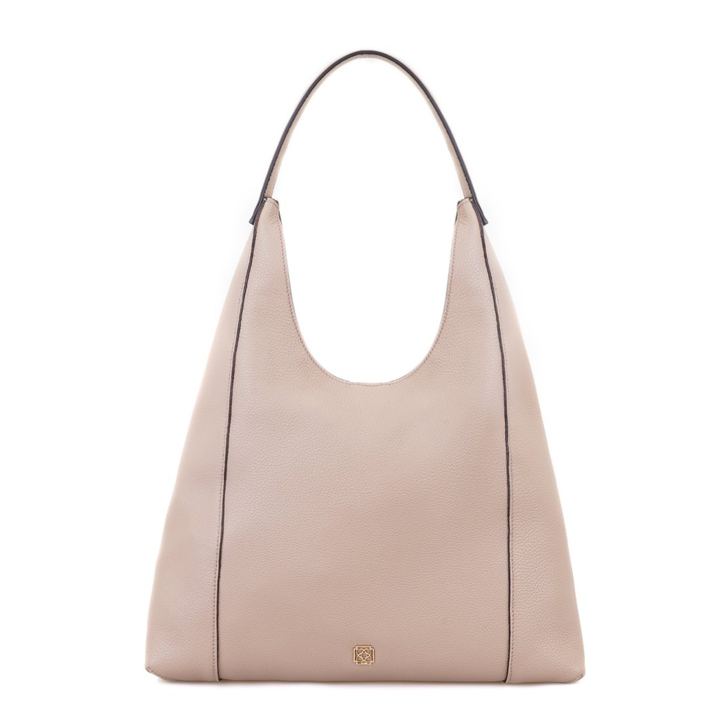 Tulipko Bej Kadın Deri Omuz Çantası