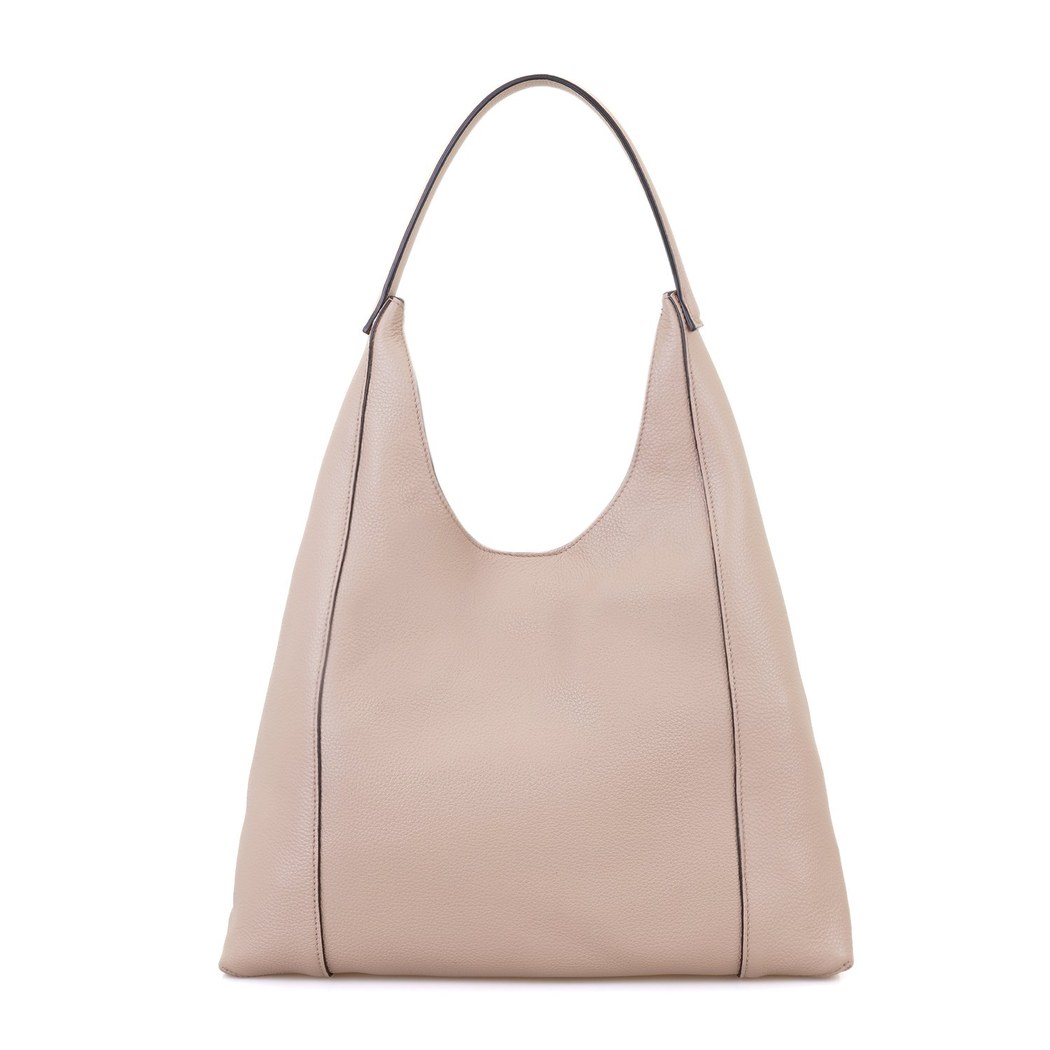 Tulipko Bej Kadın Deri Omuz Çantası