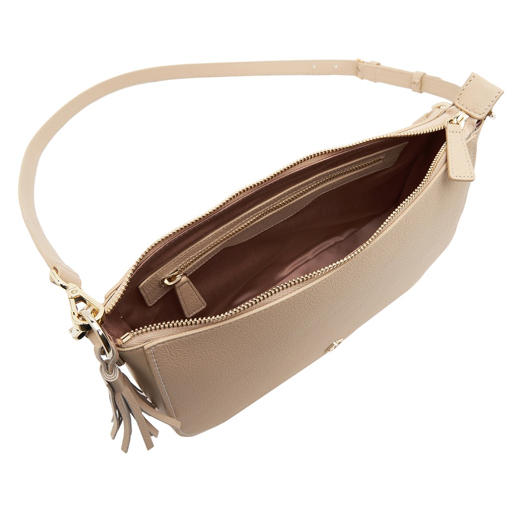 Tundaro Kadın Omuz Askılı Püsküllü Deri Çanta