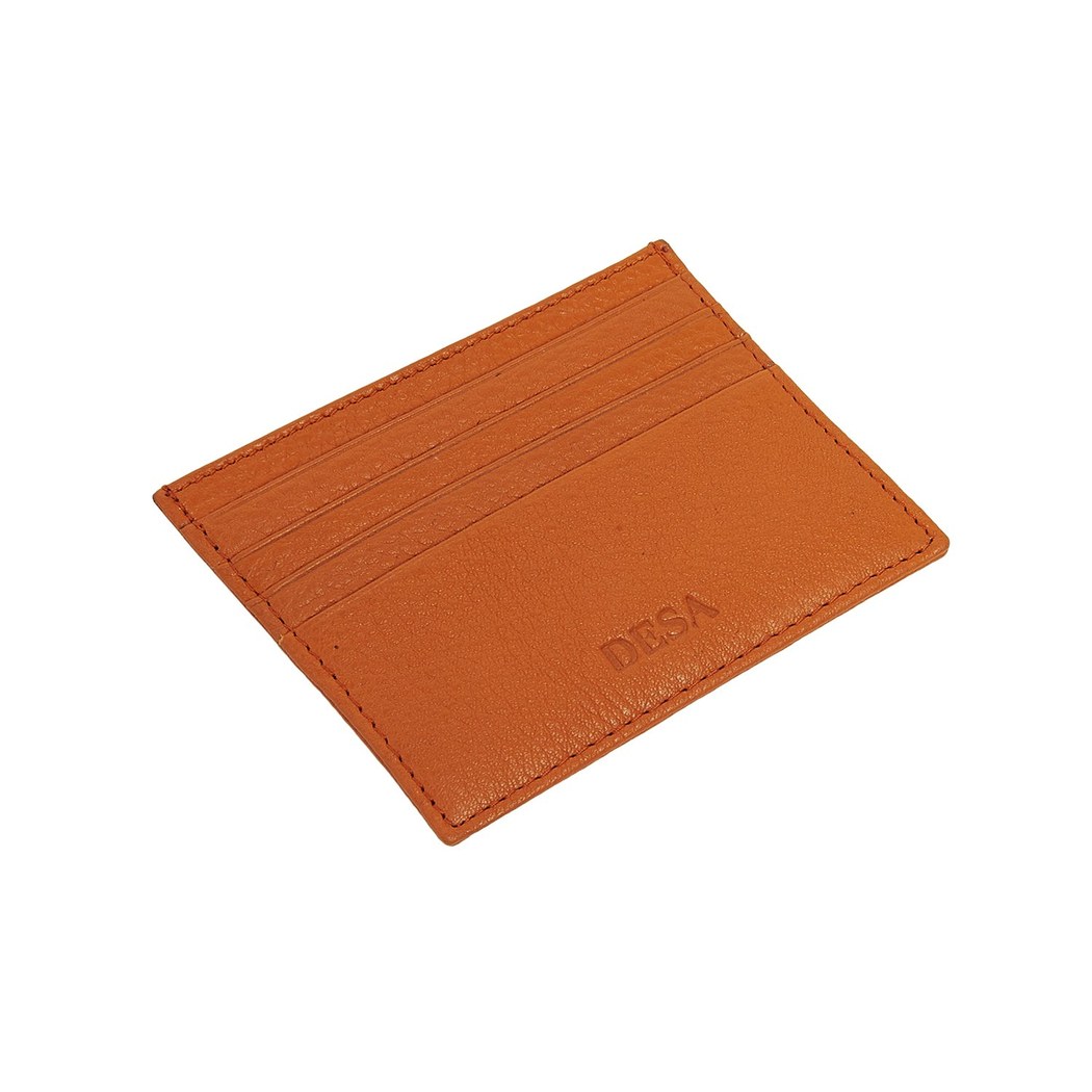 Turuncu Vidal Floter Deri Kartlık