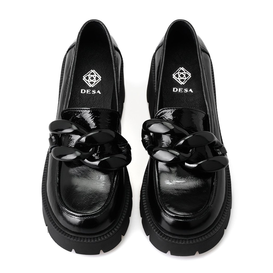 Ulrica Siyah Kadın Deri Loafer