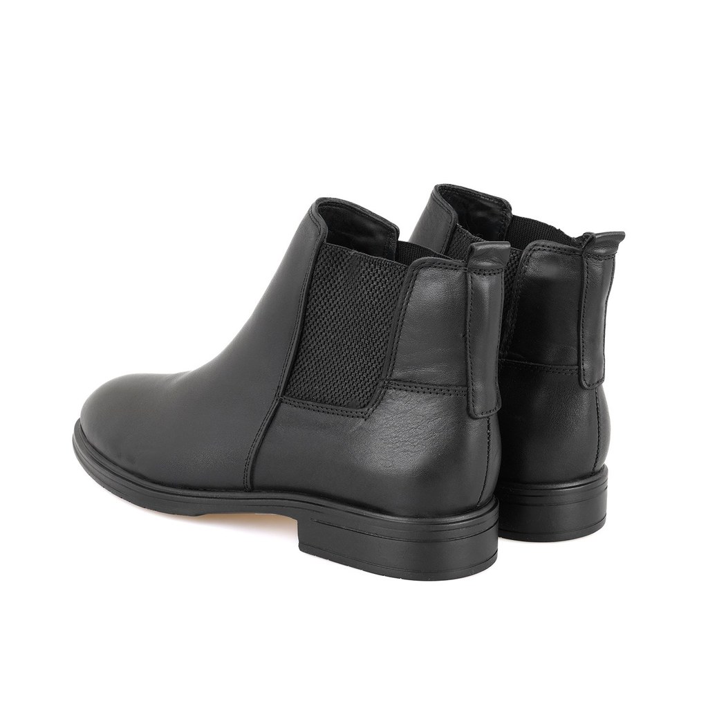 Urien Siyah Erkek Lastikli Deri Chelsea Bot