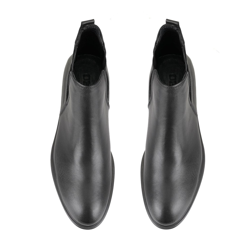 Urien Siyah Erkek Lastikli Deri Chelsea Bot