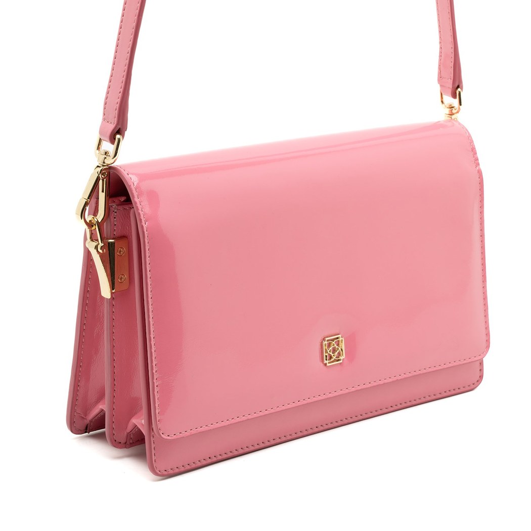 Valeria Pembe Kadın Deri Omuz Çantası