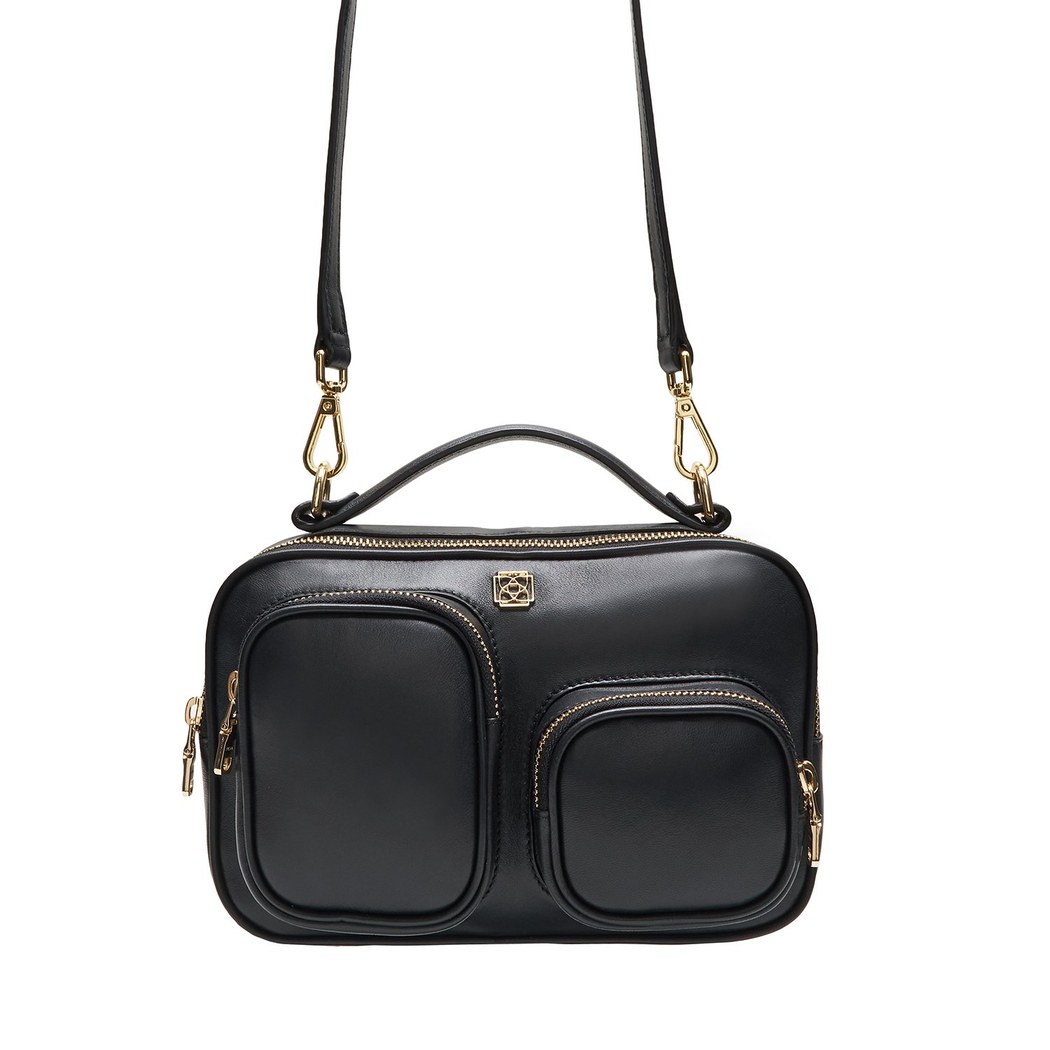 Valeria Siyah Kadın Deri El Çantası