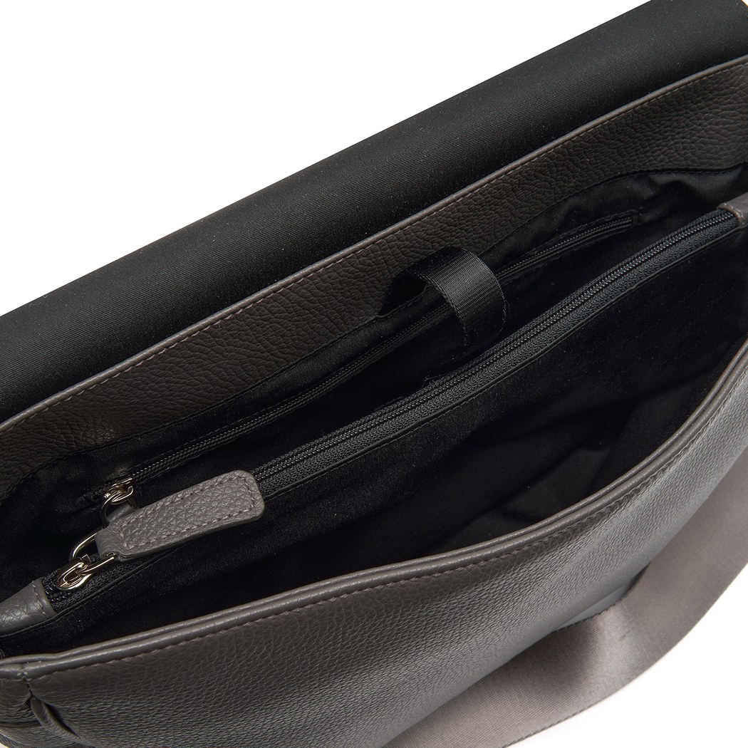 Verena Antrasit Erkek Deri Postacı Çantası