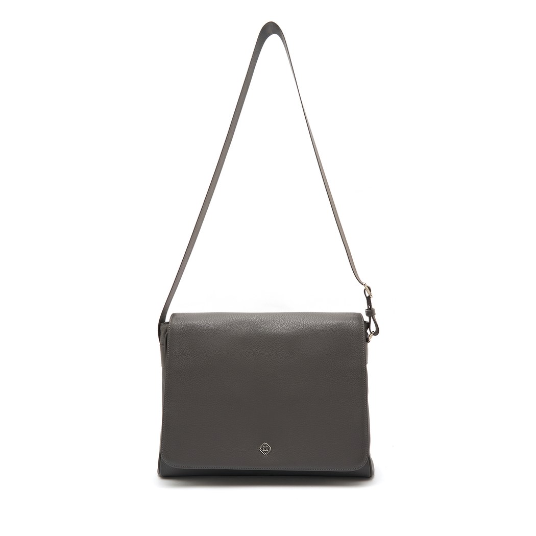 Verena Antrasit Erkek Deri Postacı Çantası