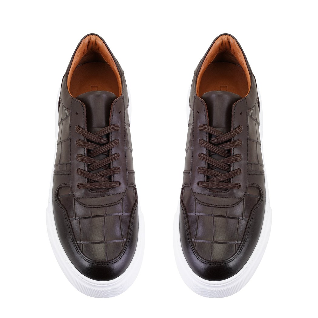 Vernon Kahve Erkek Deri Günlük Ayakkabı