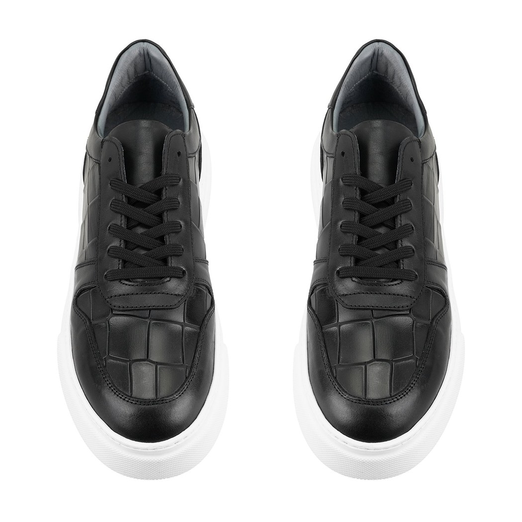 Vernon Siyah Erkek Deri Günlük Ayakkabı