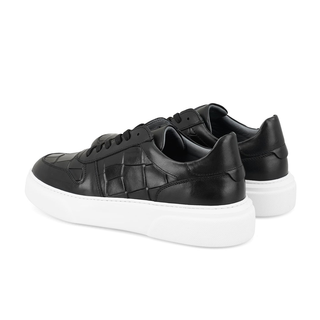 Vernon Siyah Erkek Deri Günlük Ayakkabı