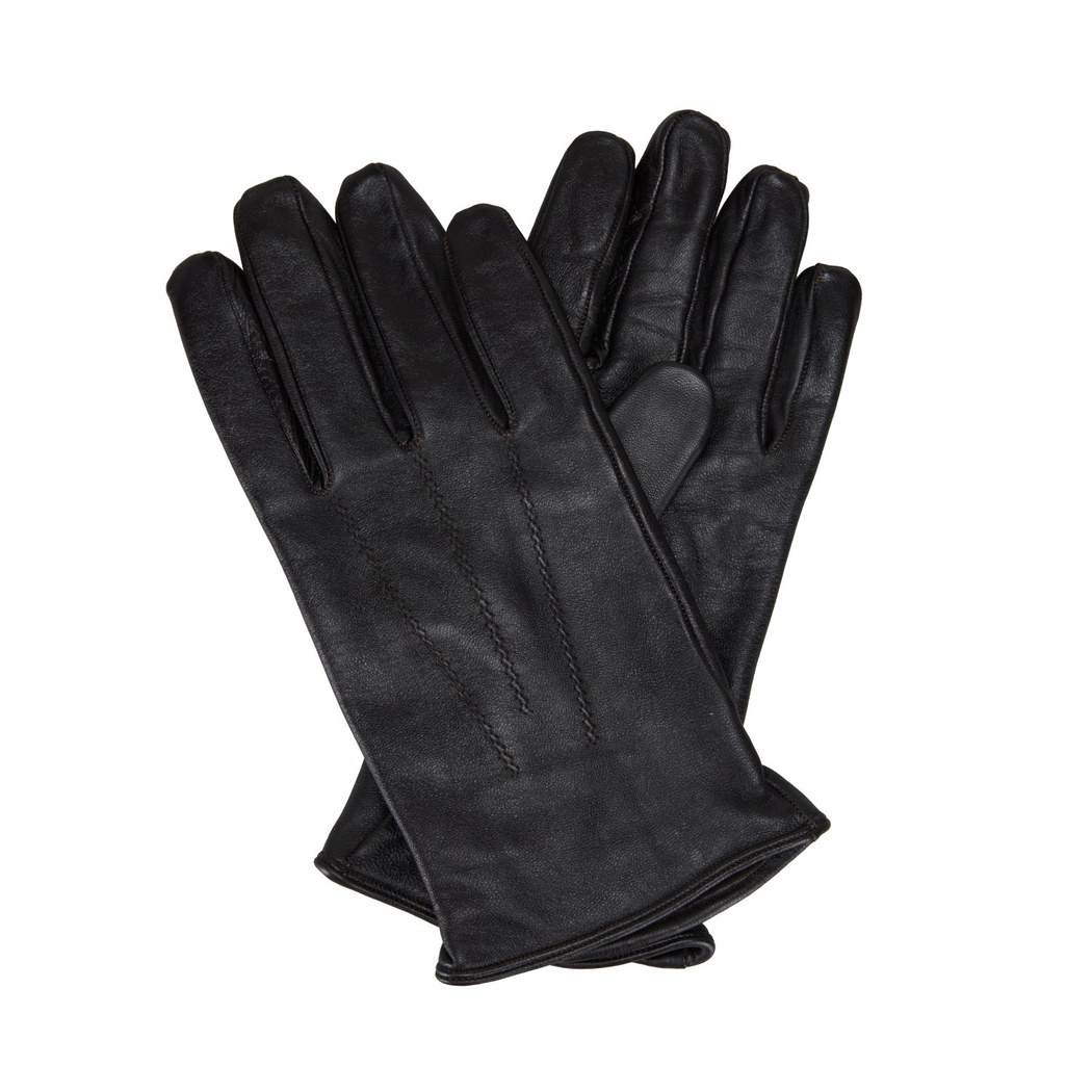 Vespera Kahve Erkek Lastikli Deri Eldiven