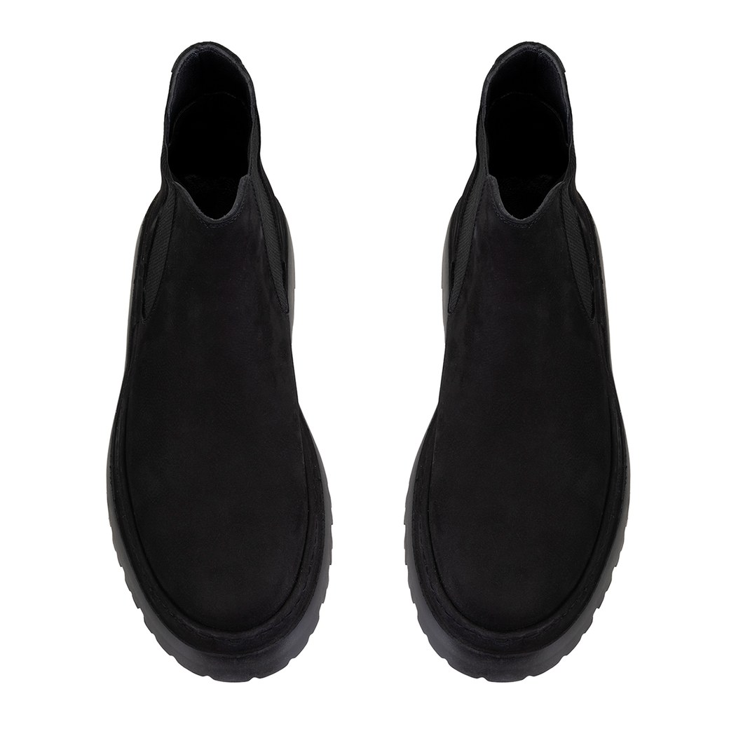 Vicentane Siyah Erkek Deri Bot