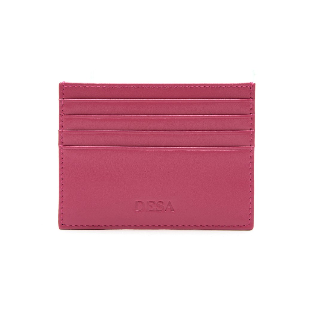 Vidal Fuşya Kadın Deri Kartlık