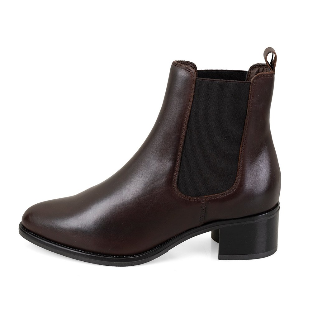 Vien Koyu Kahve Kadın Deri Bot