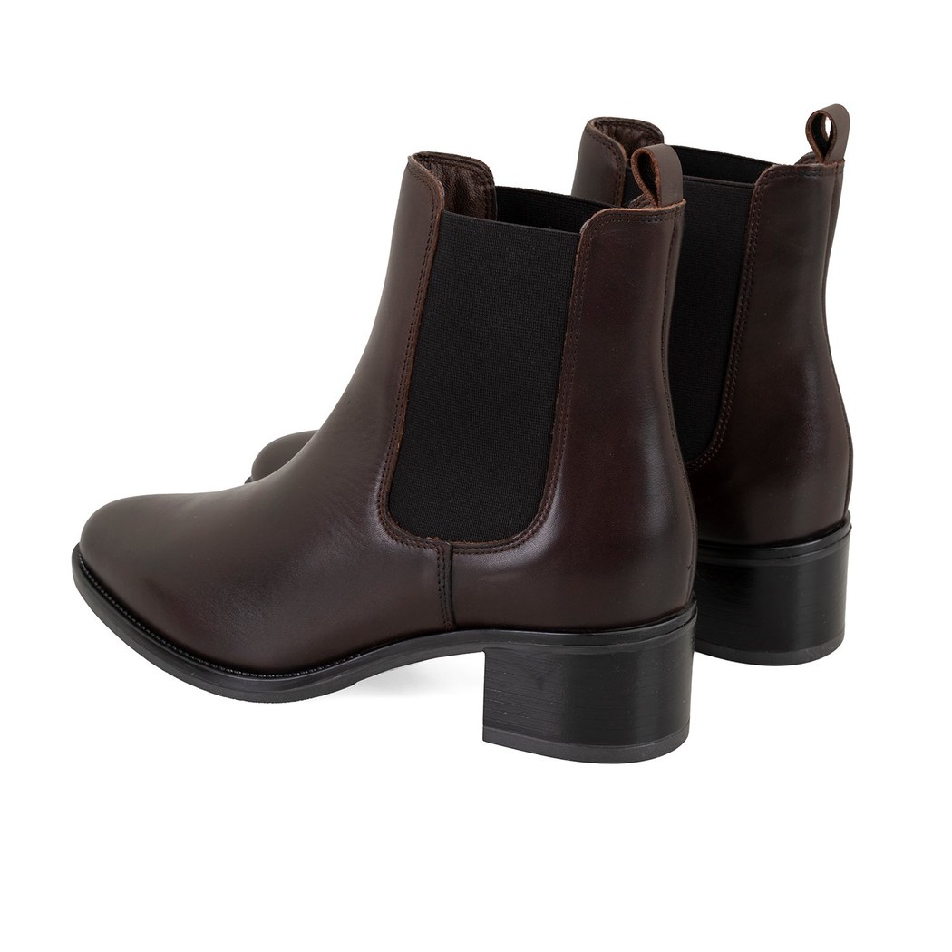Vien Koyu Kahve Kadın Deri Bot