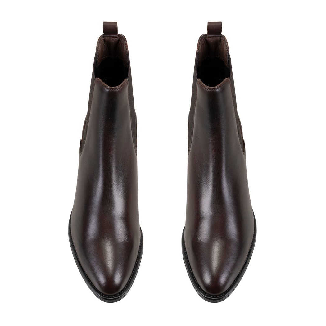 Vien Koyu Kahve Kadın Deri Bot