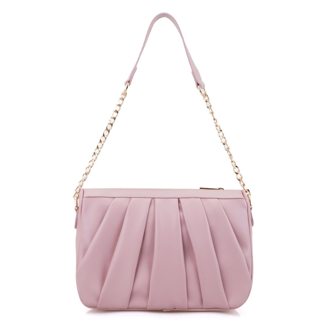Violet Pudra Kadın Zincir Askılı Omuz Çantası