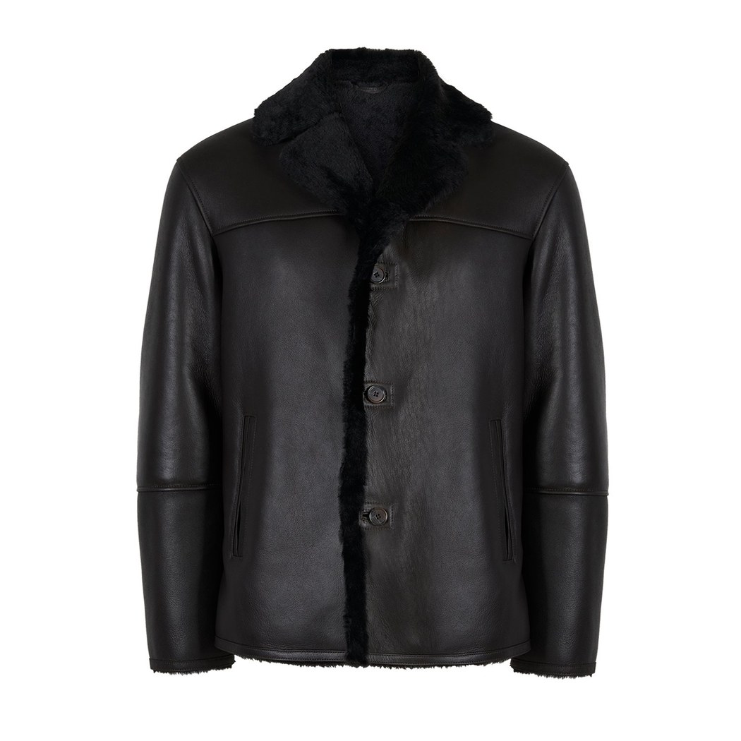 Viony Koyu Kahve Erkek Kürk Ceket