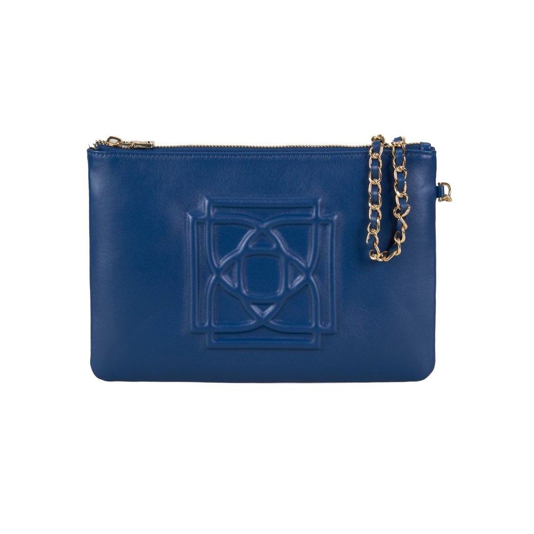 Vionya Lacivert Kadın Deri El Çantası