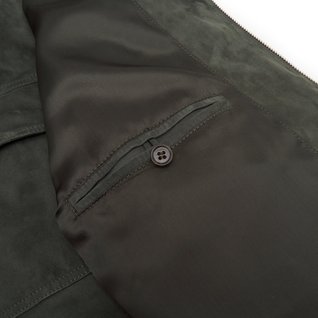 Vitale Erkek Süet Bomber Deri Ceket