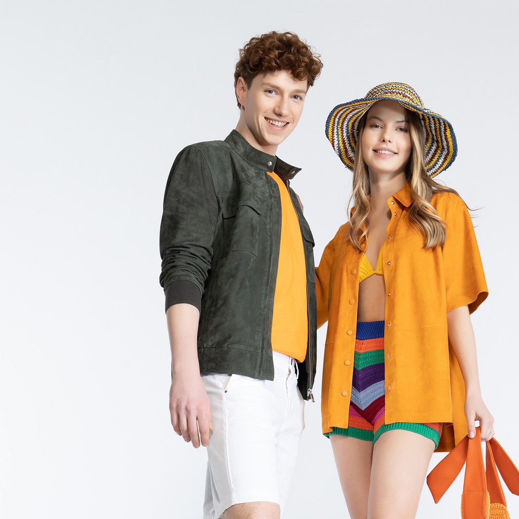 Vitale Erkek Süet Bomber Deri Ceket