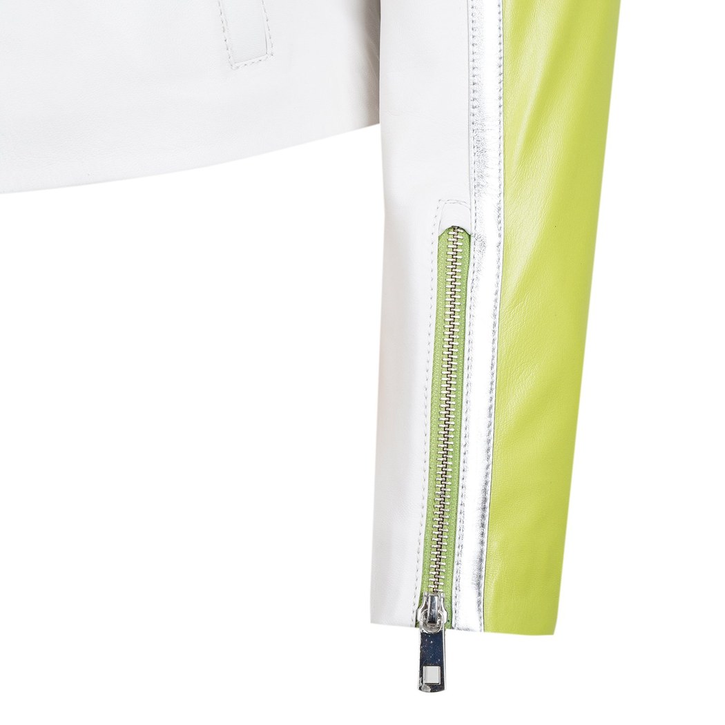 Vitalia Yeşil Kadın Deri Ceket