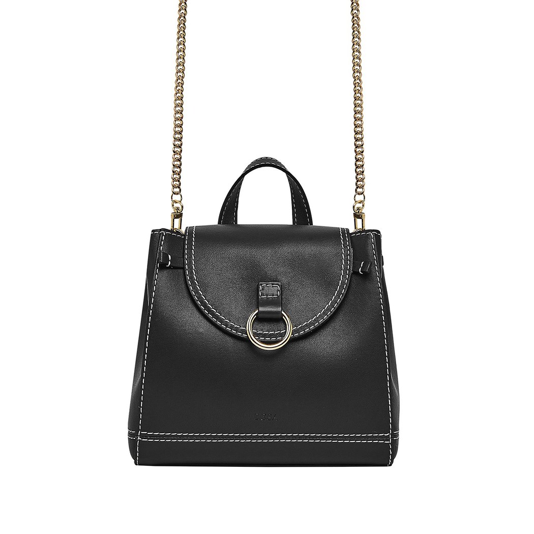 Voleta Kadın Zincir Detaylı Deri Omuz Çantası