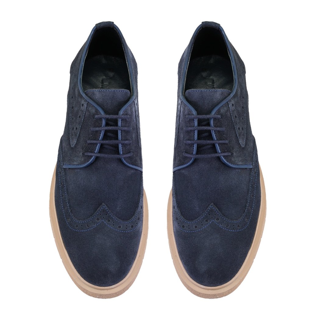 Werner Lacivert Erkek Süet Deri Klasik Ayakkabı