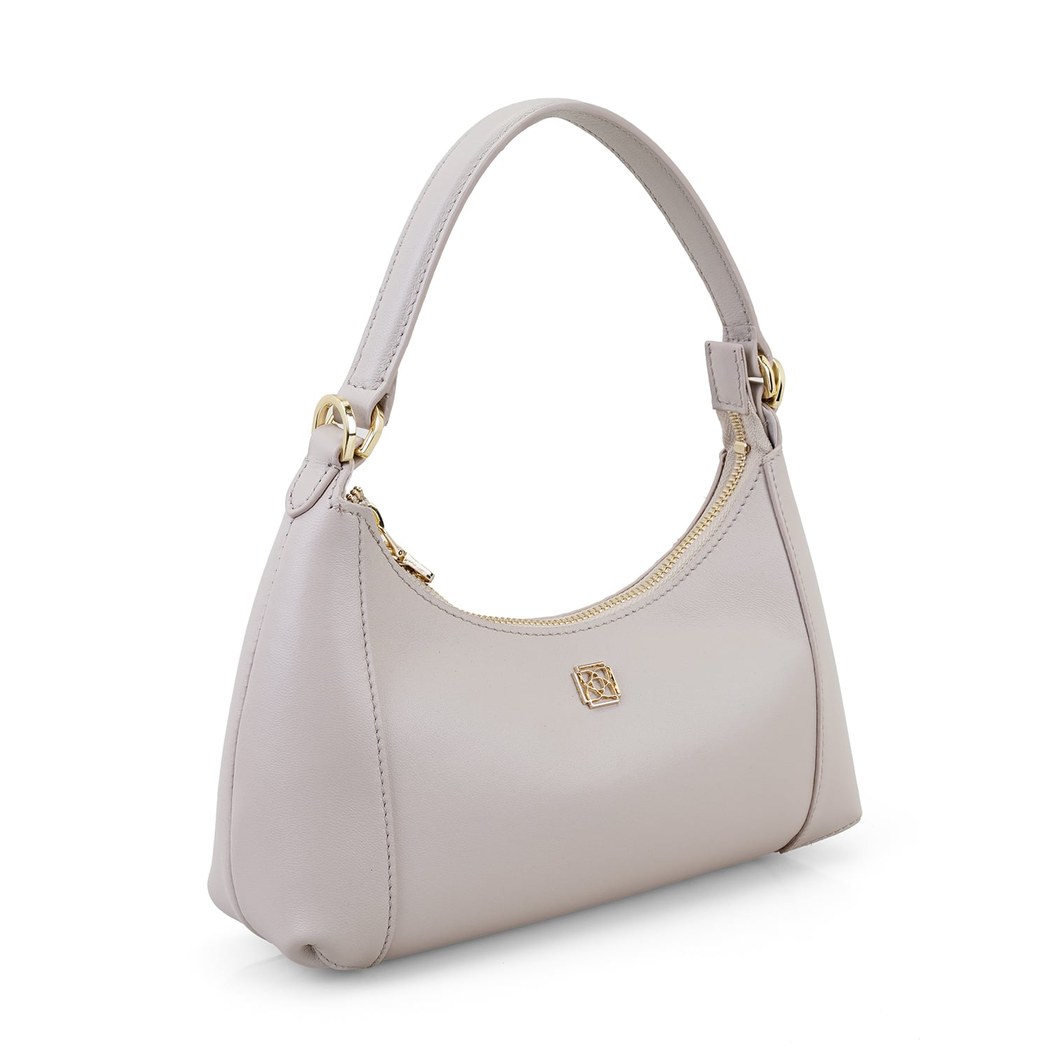 xxx Brielle Bej Kadın Deri Omuz Çantası