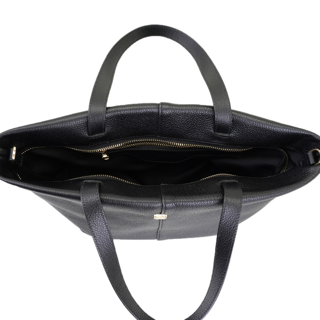 xxx Dahlie Siyah Kadın Deri Omuz Çantası