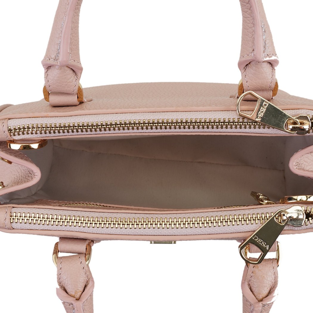 xxx Fleur Pudra Kadın Deri El Çantası