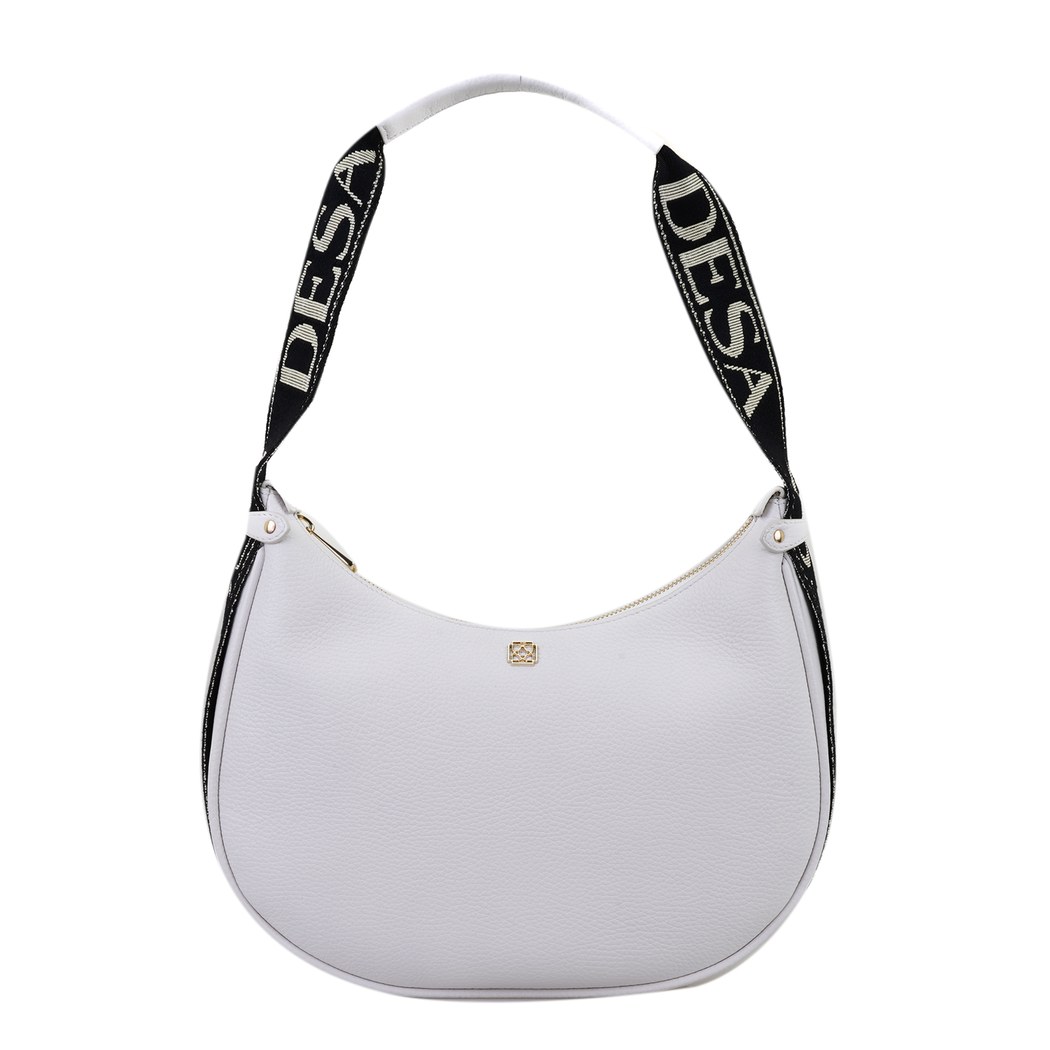 xxx Petunie Beyaz Kadın Desa Logo Askılı Deri Omuz Çantası