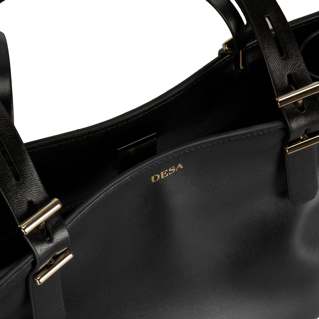 XXX(barkod değişikliği)Seven Big Siyah Kadın Deri Omuz Çantası