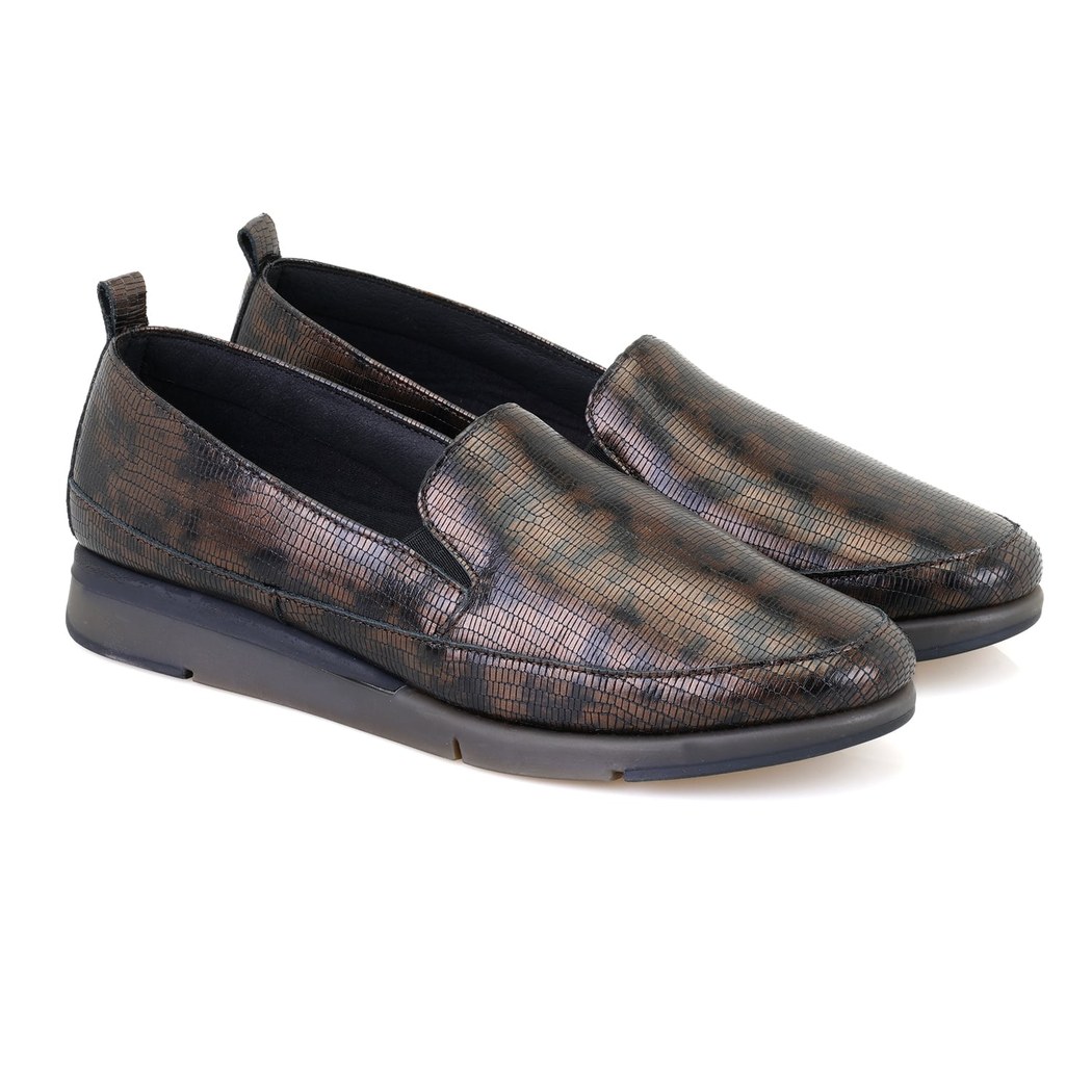 XXXCaliope Kahve Kadın DesaComfort Deri Günlük Ayakkabı