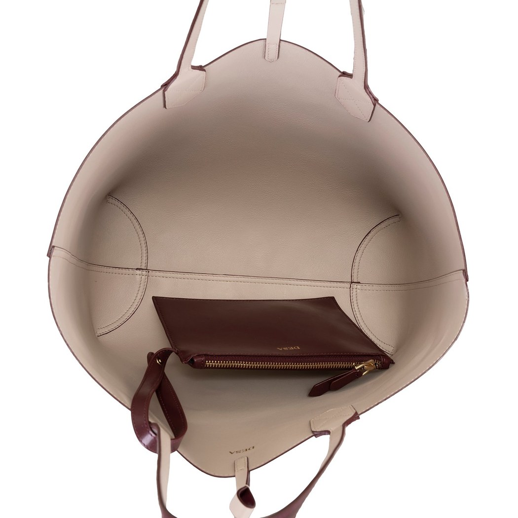 XXXEmely Bordo Kadın Çift Taraflı Deri Omuz Çantası