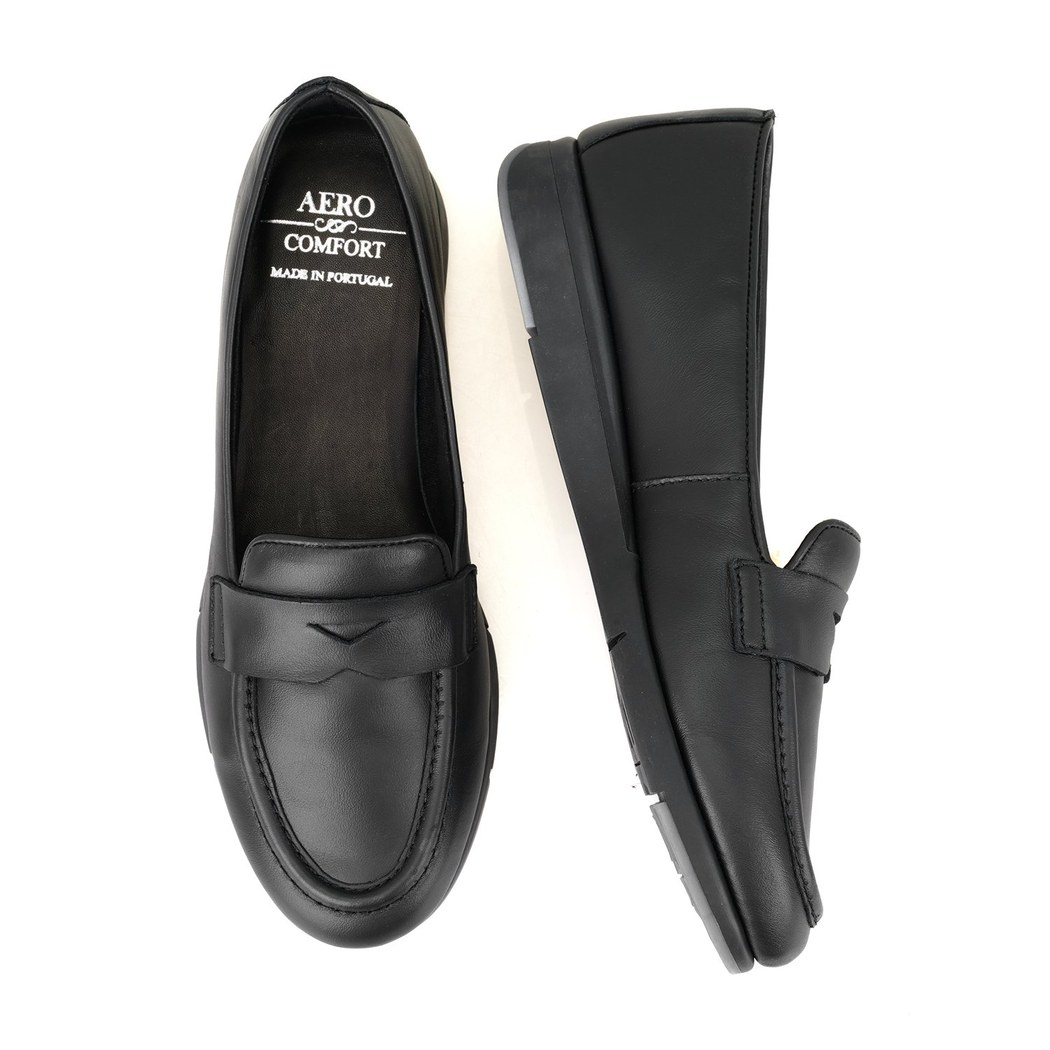 XXXFendia Siyah Kadın DesaComfort Deri Günlük Ayakkabı