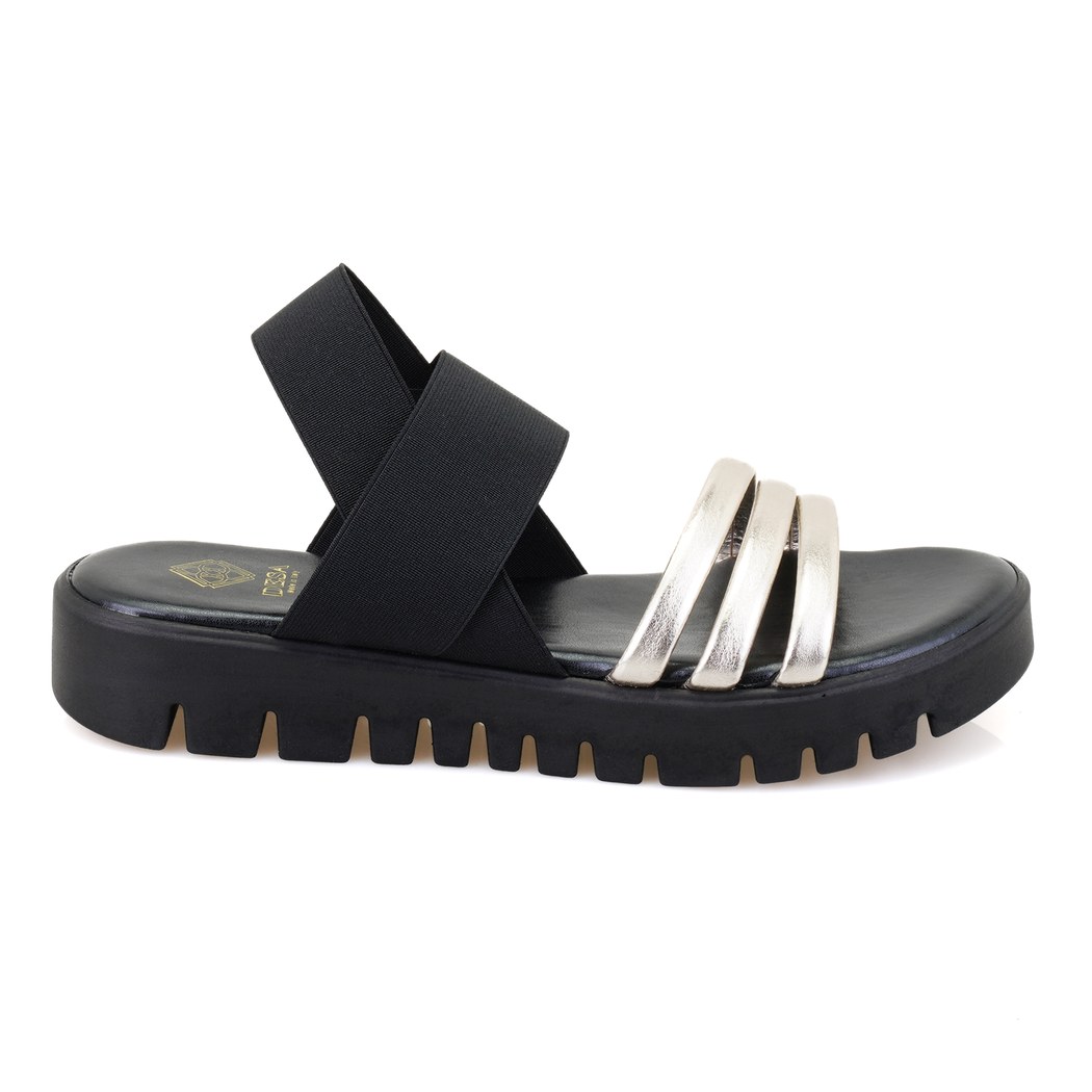XXXGloaria Siyah Kadın Comfort Tabanlı Sandalet