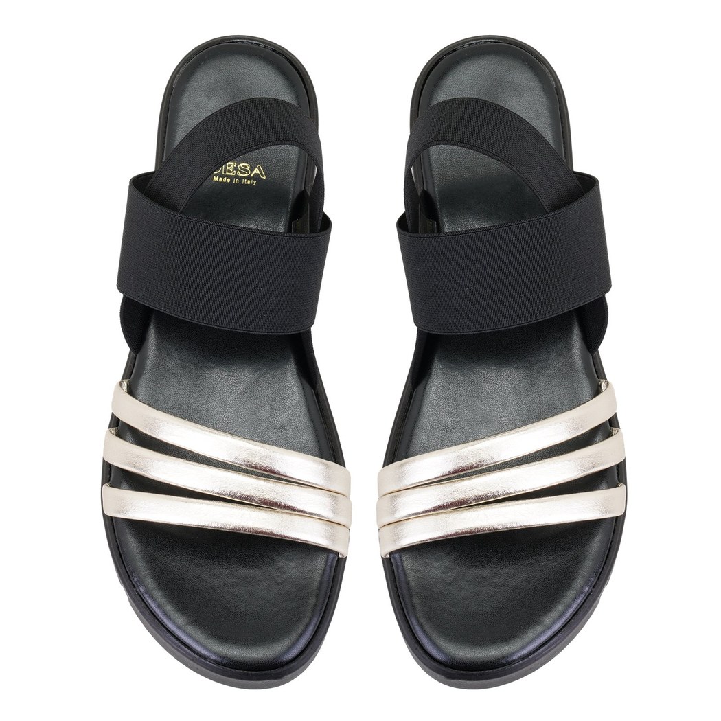 XXXGloaria Siyah Kadın Comfort Tabanlı Sandalet