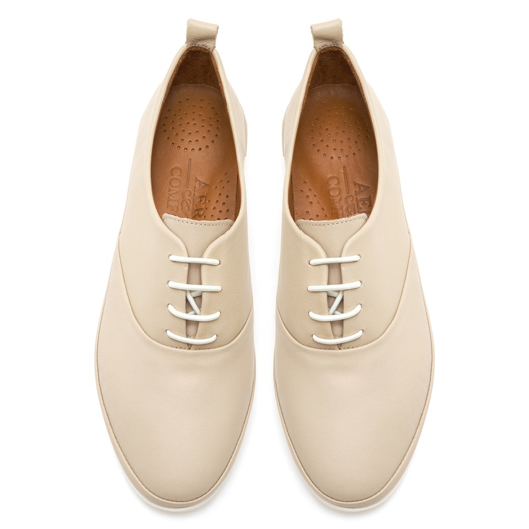 XXXHector DesaComfort Bej Kadın Deri Günlük Ayakkabı