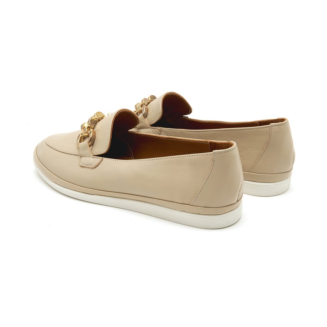 XXXHope DesaComfort Bej Kadın Deri Loafer