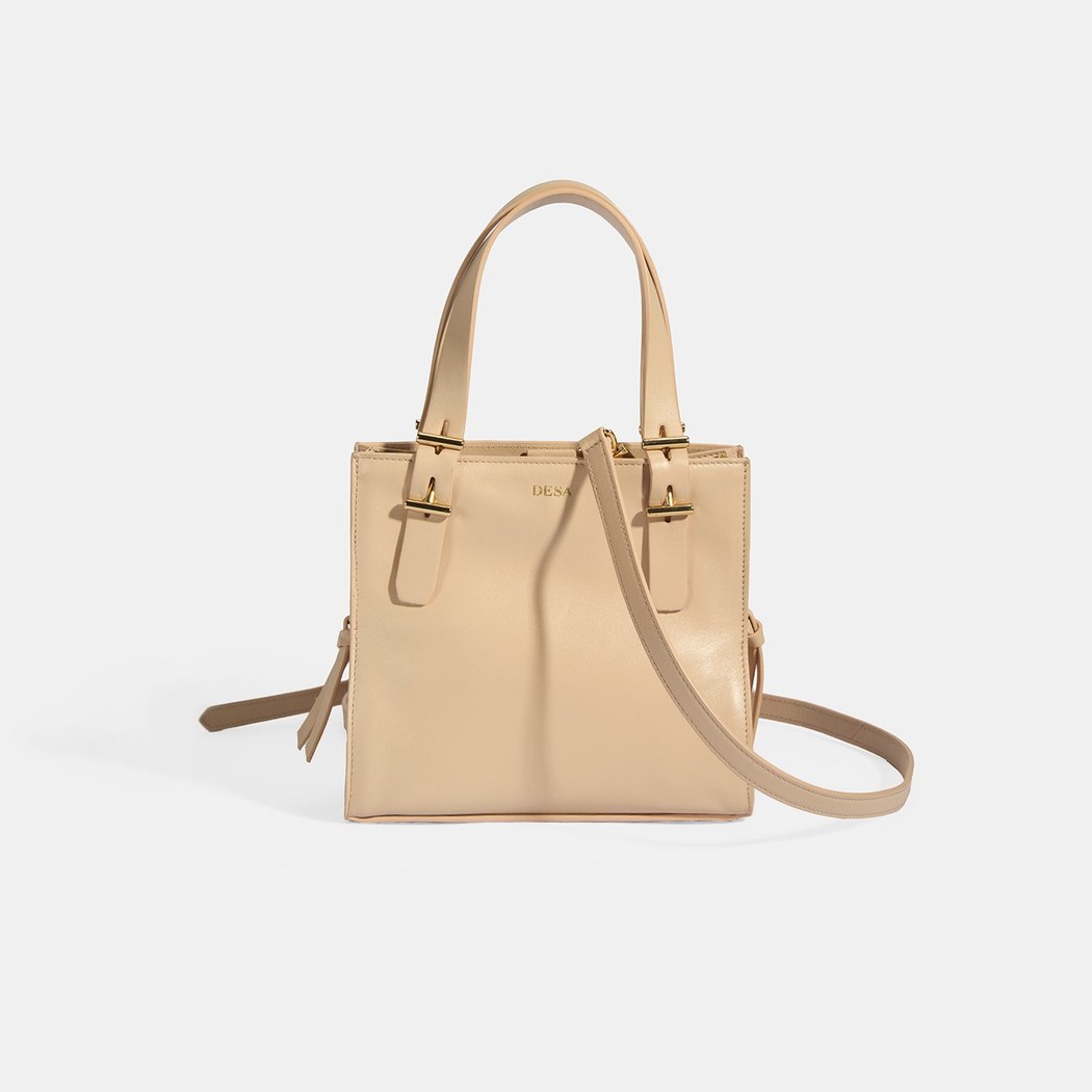 xxxKadın Bej Deri Omuz Çantası