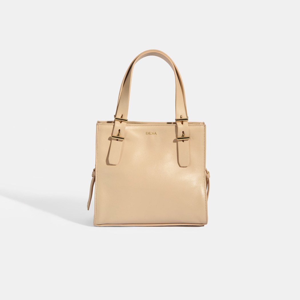 xxxKadın Bej Deri Omuz Çantası