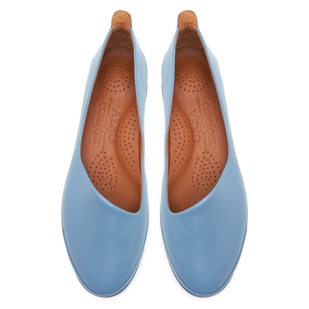 XXXRico DesaComfort Mavi Kadın Deri Babet