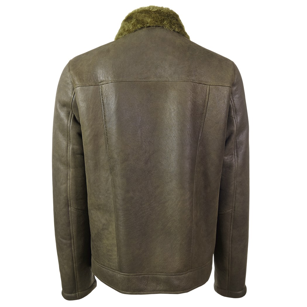 Yeşil Dante Erkek Kürk Mont