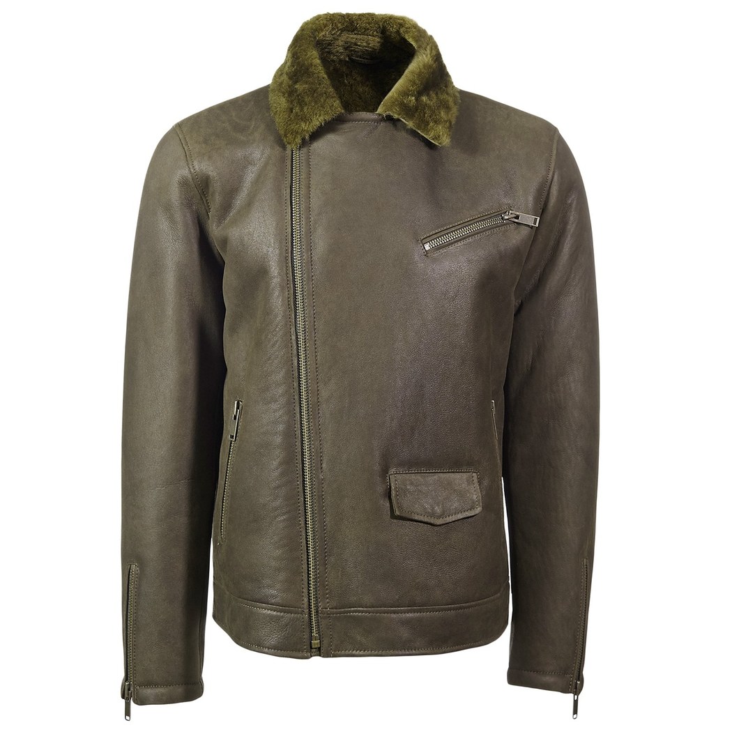 Yeşil Dante Erkek Kürk Mont