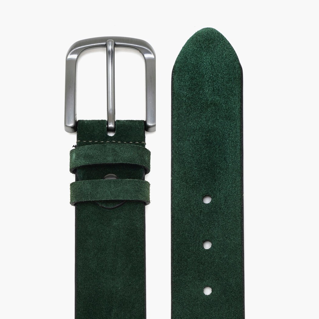 Yeşil Erkek Spor Deri Kemer