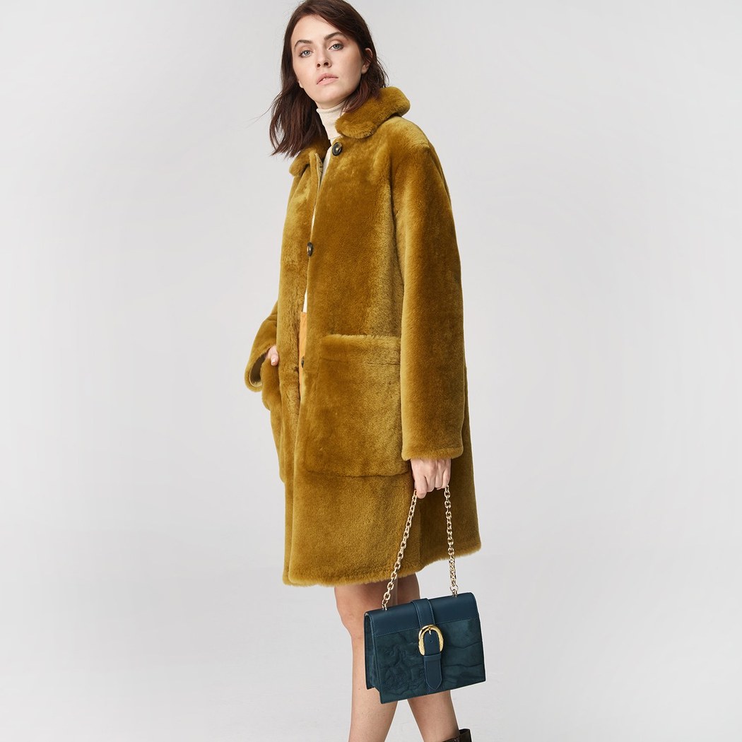 Yeşil Gitana Kadın Kürk