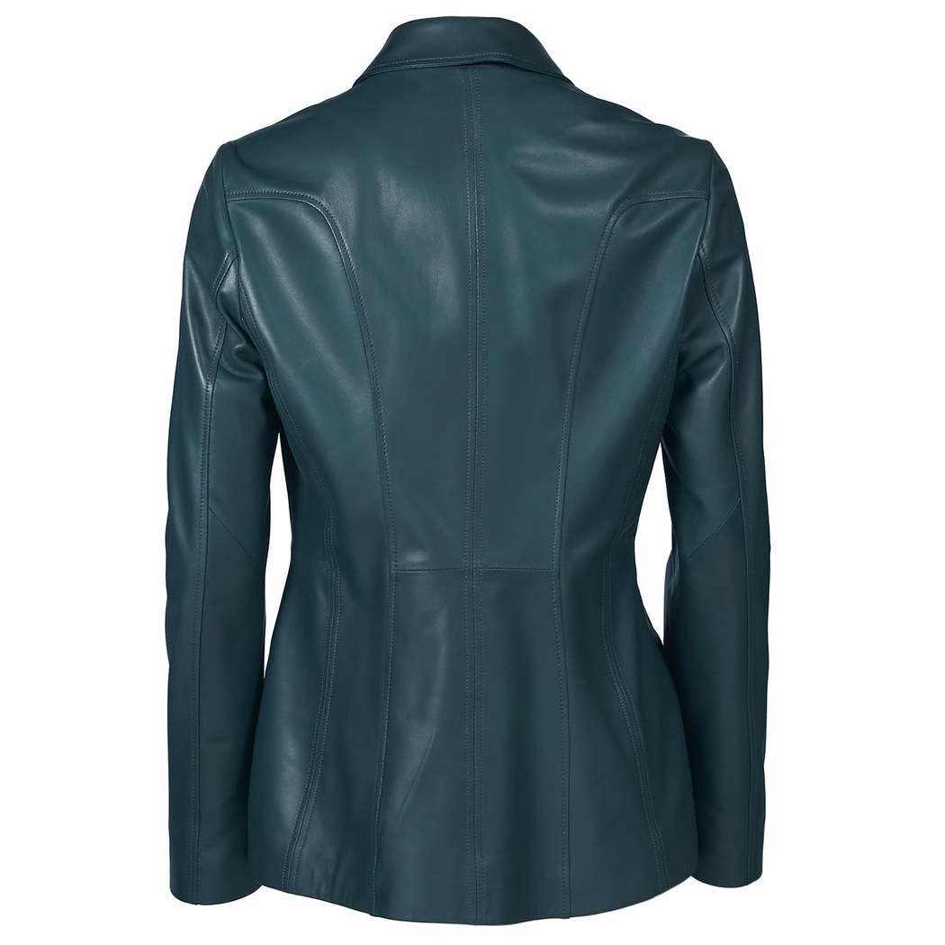 Yeşil Jaxie Kadın Deri Ceket